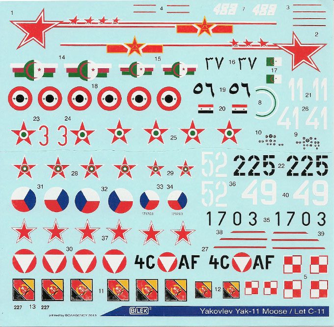 bilek yak 11 moose 1: 48 decals